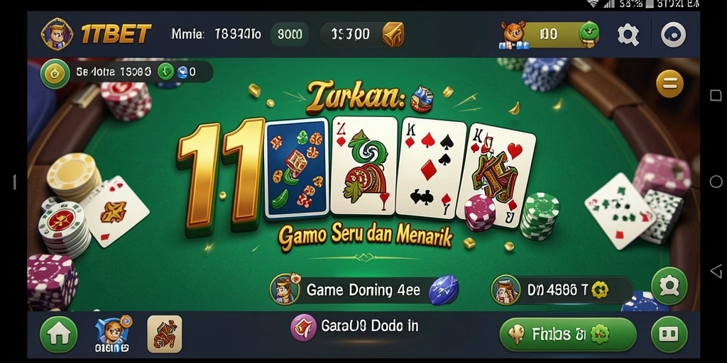 Tampilan gameplay Domino yang seru di 11TBET.