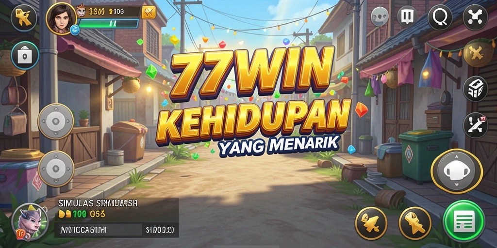 Tampilan gameplay imersif di dunia virtual 77WIN.