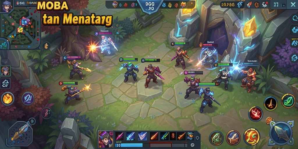 Screenshot permainan 8G8G dengan aksi seru di medan pertempuran.