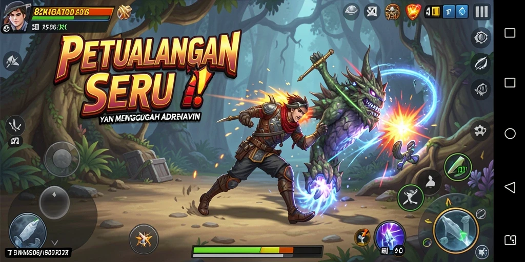 Screenshot gameplay 8ZK dengan petualangan seru.
