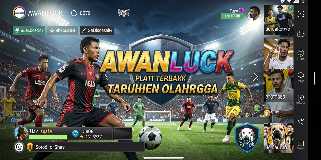 Tampilan menarik dari aplikasi taruhan olahraga AWANLUCK.