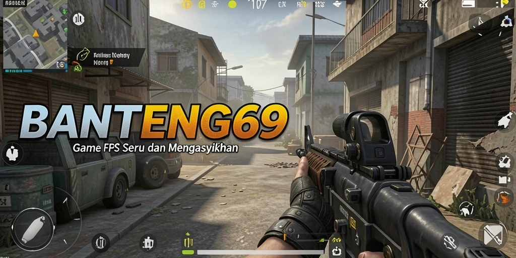 Gameplay seru dan intens dalam BANTENG69 yang menampilkan pertempuran FPS.