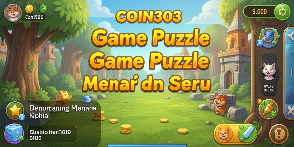 Screenshot gameplay COIN303 menampilkan tantangan Puzzle yang menarik.