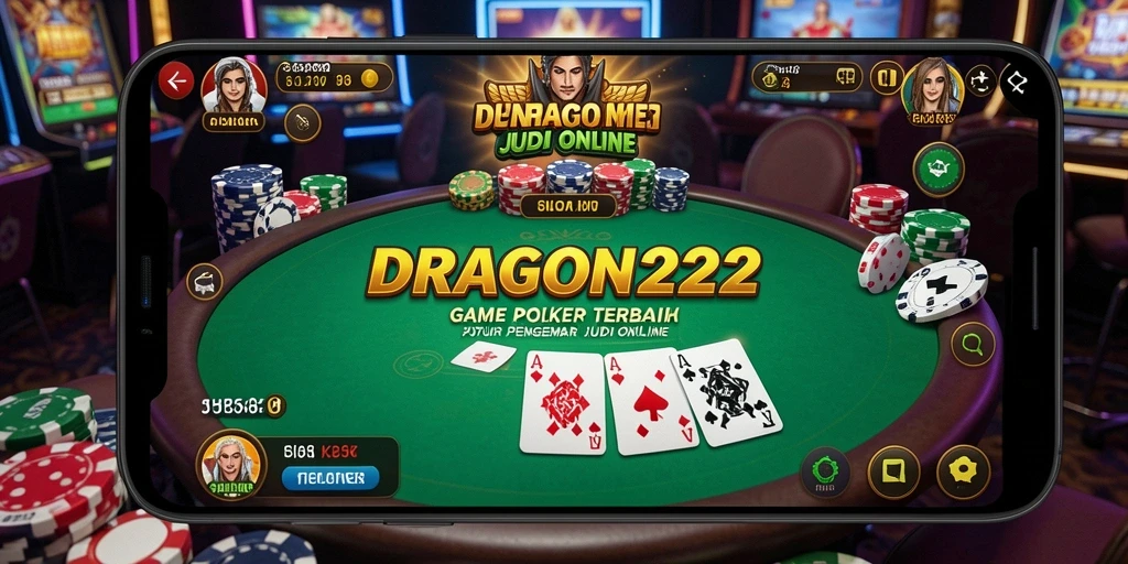 Screenshot gameplay DRAGON222 menampilkan momen intens di meja Poker.