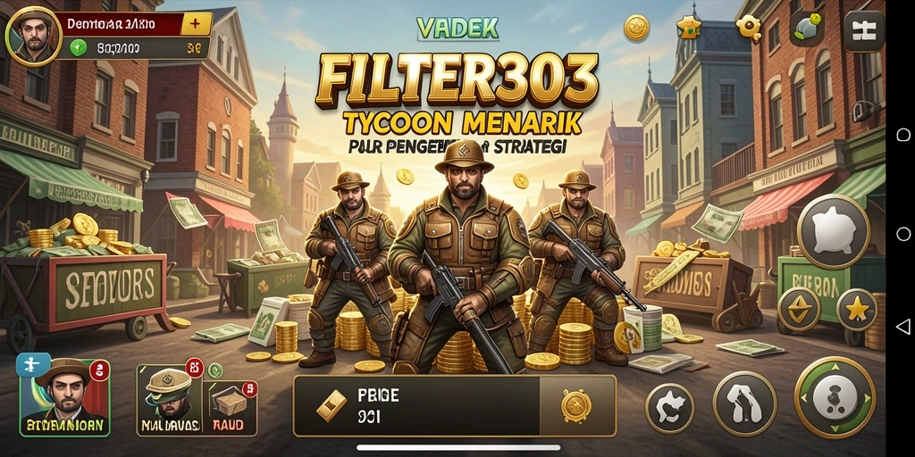 Tampilan gameplay Tycoon yang menarik dan interaktif di FILTER303.