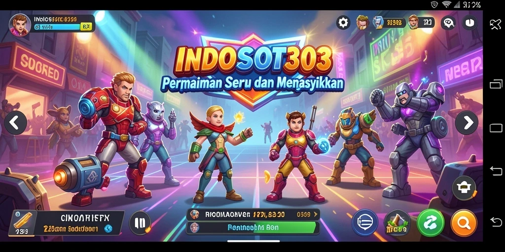 Tangkapan layar utama dari gameplay INDOSLOT303 menunjukkan pengalaman arcade yang seru.