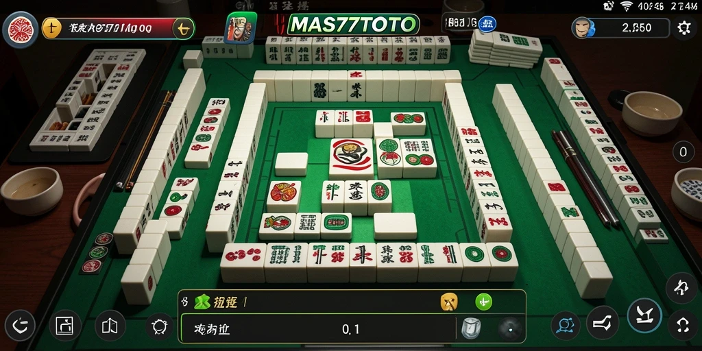 Tangkapan layar gameplay <strong>MAS77TOTO</strong> yang menampilkan keseruan permainan Mahjong.