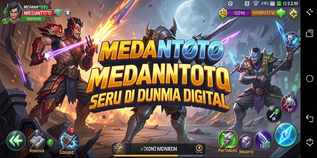 Tampilan aksi intens dalam gameplay Fighting MEDANTOTO.
