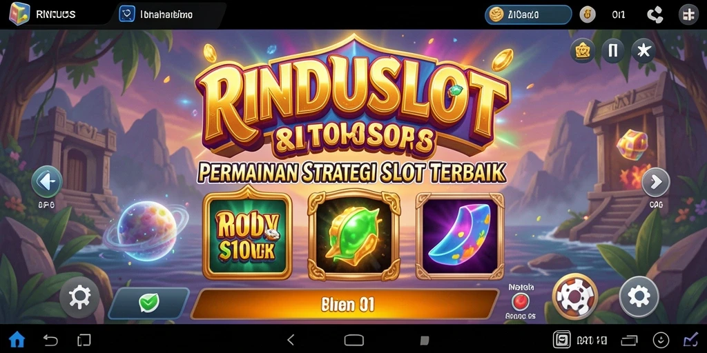 Tampilan gameplay RINDUSLOT yang seru dan menantang.