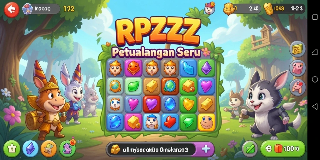 Tampilan gameplay seru dan menantang dari RPZZZ
