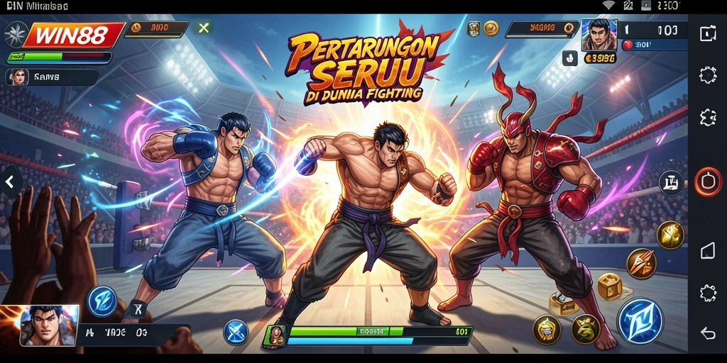 Gameplay seru dan grafik menawan dari WIN88 dalam pertarungan Fighting.